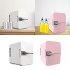 6L Mini Fridge Single Door Beverage Refrigerator for Car Divers Small Place