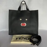 在飛比找蝦皮購物優惠-FENDI 芬迪 托特包 Selleria Monster 