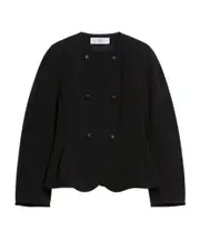 Stretch fabric slim-fitting jacket IT40,IT44 black