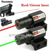 Power Red Green Dot Laser Sight For Picatinny Rail Rifle 11mm-20mm Weaver Mount