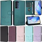 Smile Wallet Flip Cover Case For Samsung Galaxy S25 A36 A16 A55 A35 A15 A54 A34