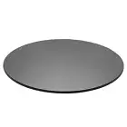Pro Safe Glass 21" Round Tempered GRAY Glass Table Top 3/8" Thick Flat Edge