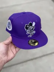 New Era Detroit Tigers Swinging Tiger Purple 59Fifty Fitted Hat (Sz 8)