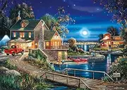 Buffalo Games Autumn Memories Jigsaw Puzzle from The Days to Remember Collection (500 Piece),Blue,red, Brown