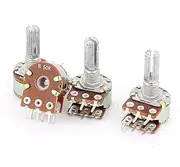 Aexit 50K (Potentiometer) Ohm Type B Dual Linear Taper Rotary (66ry538qf103) Potentiometers 4pcs