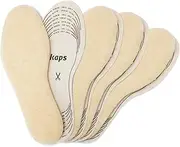 Kaps Winter Shoe Insoles for Kids, 4 Pairs of Cut to Size Sheep Wool Inserts for Kids Shoes and Boots, Warm and Soft, 4 Pair Pack