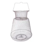 Floatable Galvanized Steel Wire Fish Baskets, Fishing Basket Fishing Net Cage