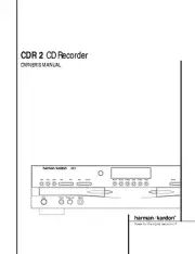 Harman Kardon CDR-2 CD Recorder Owners Manual