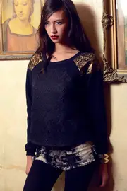 New Wave Sweater--LAD-3TN10111