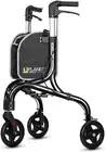 Planetwalk Premium 3 Wheel Rollator Walker for Seniors - Ultra Lightweight Folda