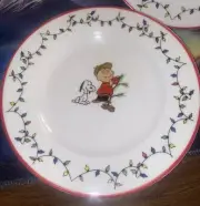 Charlie Brown & Snoopy Decorating The Tree Set Of 3 6" Christmas Dessert Plates