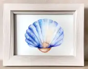 Nursery Decor Art Print, Seashell Print, Kids Room Nautical Wall Art Decor #541
