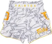 [Booster Fight Gear] Muay Thai Shorts FXB-TBT WH Medium, Gray, 30