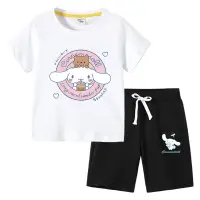 在飛比找蝦皮商城精選優惠-童裝T恤  夏季新款童裝  ins韓版棉質兩件套裝   兒童