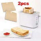 2x Toastie Baking Pocket Reusable Pouch Toaster Sandwich Non-Stick Bags