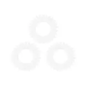 3x Glammar Tangle Tie Clear 3pk