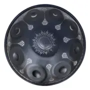 LOTUS HANDPANS - 9/10 Notes Nitrided Steel Handpan - Black Mandala