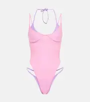 [Same] Same Double Layer one-piece swimsuit AU 16 pink