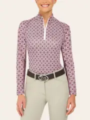 R.J. Classics Libby Long Sleeve Ladies Shirt - Mauve Chains
