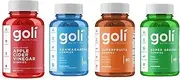 Goli Gummies 4 Pack Special Bundle 1x ACV 1x Ashwagandha 1x Superfruits 1x Supergreens
