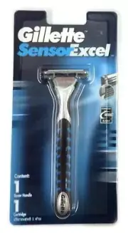 Gillette sensor Excel holder with one replacement blade