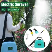 Watering Can Bottle Sprinkler 5L Electric Sprayer USB Rechargeable With SprayGun