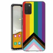 For Samsung Galaxy A03s A02s TPU Case Cover+Glass(Pride Flag)