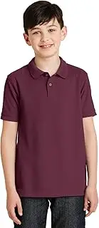 [Port Authority] Youth Silk Touch Polo. Y500 Burgundy XL
