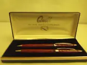 Quill Cobra-Skin Pen and Mechanical Pencil Set In Clamshell Box NEW