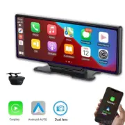 10.26" 2K Dash Cam Car Wireless CarPlay Android DVR Dual Lens Backup Camera Kit