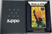 ZIPPO 2010 STATUE OF LIBERTY BLACK MATTE LIGHTER SEALED IN BOX 916S
