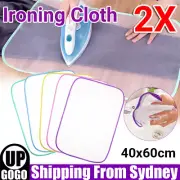 2x Heat Protective Ironing Cloth Protective Ironing Saving Mesh Pressing Pad AU