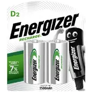 Energizer Rechargeable D Battery 2 Pack