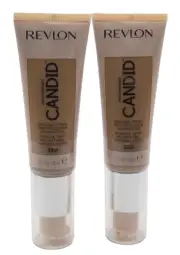 2 pack Revlon Photoready Candid Natural Finish Foundation 350 Natural Tan 22ml