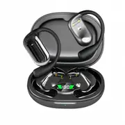 OWS Ear-Hook Wireless Bluetooth5.4 Earphone Digital Display Sports Headset