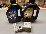 Honda TRX450R 04-05 SporTrax Tune Up Plug Filter Oil Change Engine EMGO NGK