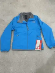 Youth Girls North Face Mossbud Softshell Jacket Size Small (7/8) Blitz Blue
