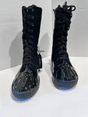 New With Tags Women’s Cole Hahn Boots Sz 10 Waterproof Suede And Patent Leather