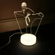 Karate Kid 3D Night Light Color Changing Illusion Lamp Sport Fan Birthday Gifts