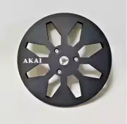 Akai 7'' Tape Take Up Reel TO Reel Heavy Die Cast Aluminum Black Superior