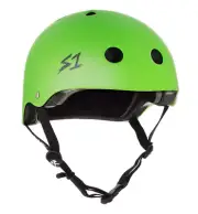 S1 Lifer Certified Matte Bright Green Skateboard Helmet