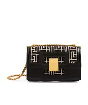 Small-sized bicolor jacquard 1945 Heritage bag One size Black