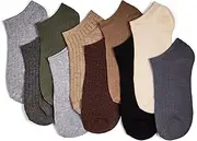 [Basic Treasure] 10 Pairs of Women's Trainer Socks, Cotton Ankle Socks, Women's Low Cut, Women's Trainer Socks, Cute Socks, mix, 39-42