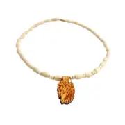 Indian Traditional Mridanga Tulsi Mala with Radha Krishna Pendant