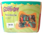 Vtg Cartoon Network Scooby-Doo 3 Piece Twin Sheet Set Dan River