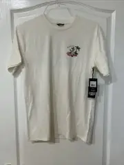 Brixton Men's Cha-Cha Club Premium 100% Cotton Off White Size M (T36)