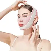 Face Lifting Bandage, V Face Masks, Reusable V-Line Mask, Collagen Night Wrapping Mask