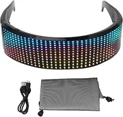 Brilluxa LED Glasses, RGB Light Glasses and Programmable Pixel Glasses, Bluetooth LED Glasses with APP Control for Music Festival