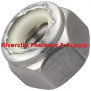 (25) 5/8-11 Stainless Steel Nylon Insert Lock / Stop / Nyloc Nuts 5/8x11 Nut