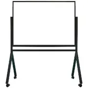 J.Burrows Magnetic Mobile Whiteboard 1600x1100mm Black Frame